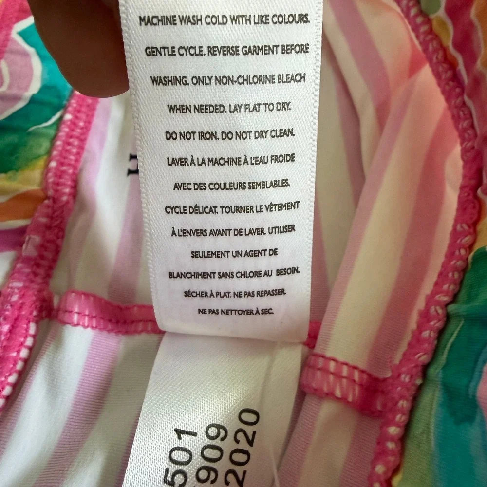 Hatley Striped RBW Swim Short Kids Size 8 Pink‎ WRK1187